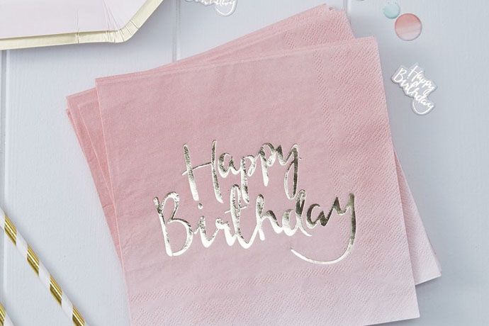 Papierservietten mit Prints