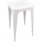 Preview: Hocker aus Metall weiss