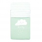 Preview: Baby-Bettlaken mit integrierter Decke Wolke mint 70x140cm