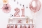 Preview: Folienballon rose gold mit Zahlen 0-6