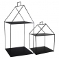Preview: Regal aus Metall Haus 2er Set