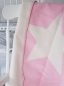 Preview: Babydecke mit Stern, weiss/rosa