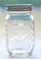Preview: Ball Mason Glas mit Schrift