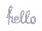 Preview: Folienballon Hello silber