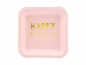 Preview: Pappteller Happy Birthday rosa