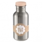 Preview: BLAFRE Edelstahlflasche mit peach Deckel