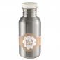 Preview: BLAFRE Edelstahlflasche mit weissem Deckel
