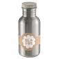 Preview: BLAFRE Edelstahlflasche mit grauem Deckel
