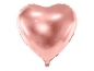 Preview: Folienballon Herz rose gold 45 cm