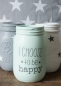 Preview: Mason Jar mit Spruch mint