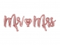 Preview: Folienballon Mrs. & Ms. rose gold