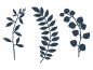 Preview: Deko-Zweige navy blue