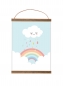 Preview: Poster Regenbogen & Wolke bunt