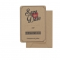Preview: "Save the date" Karten aus Kraftpapier