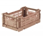 Preview: Faltbarer Korb mini taupe