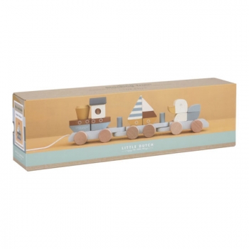 Preview: Holz-Eisenbahn mit Steckformen Sailors Bay