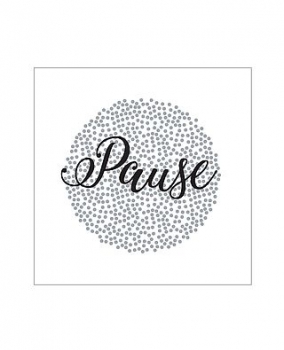 Papierservietten Pause