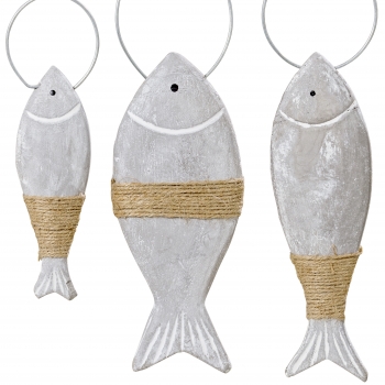 Deko-Fische aus Beton 3er Set