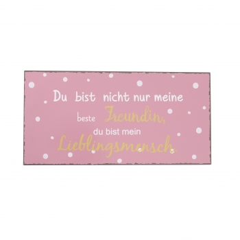 Schild Freundin
