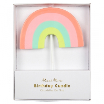 Kuchen-Kerze Regenbogen