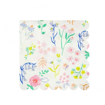Papierservietten mit Blumen