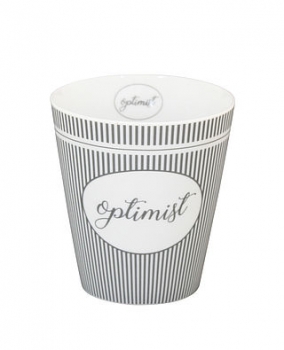 Tasse aus Porzellan Optimist