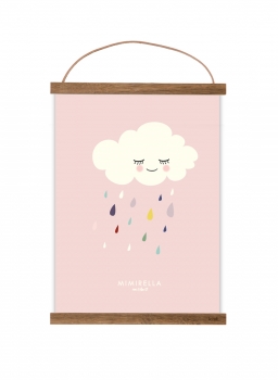 Poster Wolke rosa