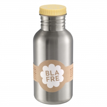 BLAFRE Edelstahlflasche pastellgelb Deckel