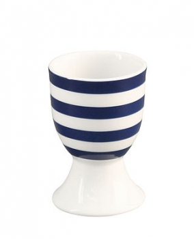 Eierbecher mit Streifen blau
