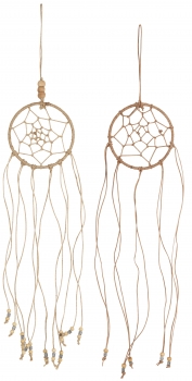 Traumfänger aus Jute & Leder