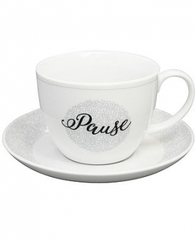 Grosse Tasse & Teller Pause