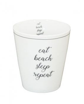Tasse aus Porzellan Eat, Beach, Sleep, Repeat