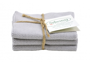 Wischtuch hellgrau 3er Set
