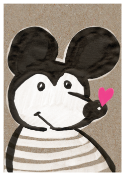 Postkarte Maus