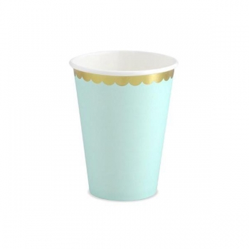 Pappbecher mint 6er Set