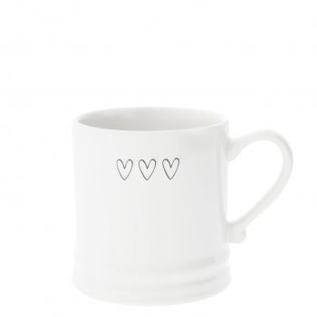 Tasse mit 3 Herzchen und Henkel