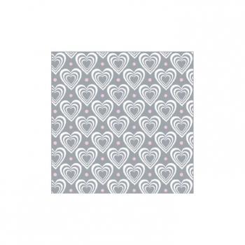 Papierservietten 3D Herzen