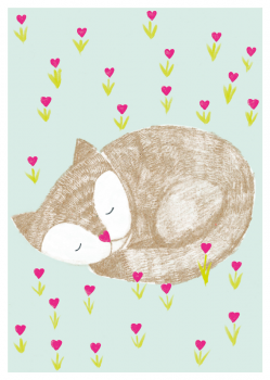 Postkarte Katze