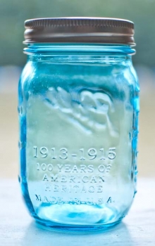 Preview: Ball Mason Glas, blau