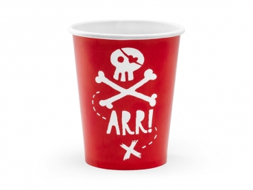Pappbecher Pirates 6er Set