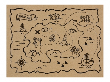 Tischsets Pirates 30er Set