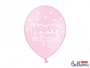 Luftballons Happy Birthday rosa 5er Set