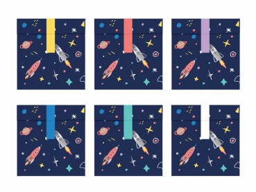 Papiertüten Space Party