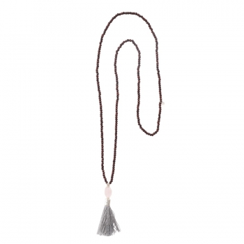 Mala Kette mit Rosenquarz
