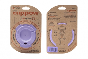 Cuppow Trinkdeckel lila widemouth