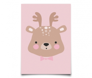 Postkarte Mrs. Deer