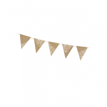 Girlande aus Kraftpapier