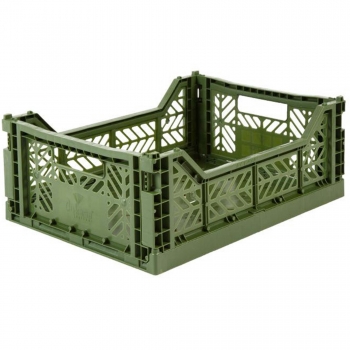 Faltbarer Korb midi khaki