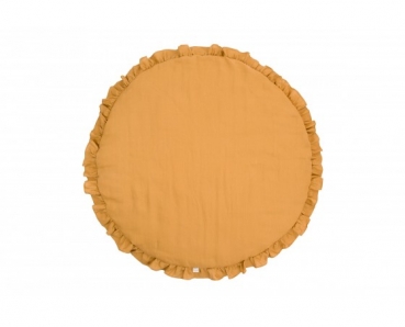 Spielmatte aus Leinen mustard 120 cm