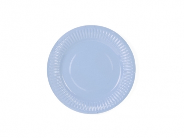 Pappteller pastellblau 6er Set